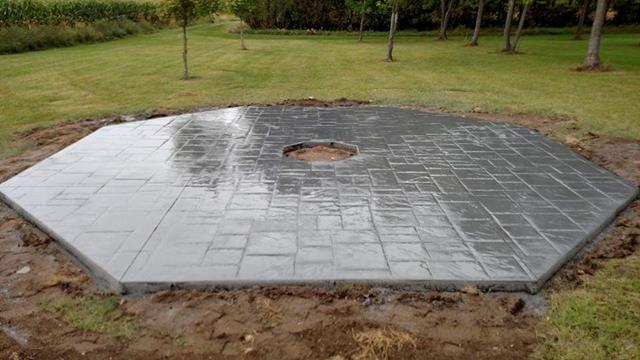 concrete patio stamped