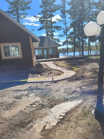 concrete sidewalk fifty lakes mn