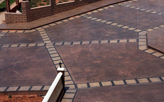 decorative concrete stamped concrete